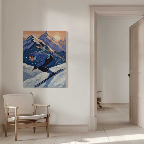 Tablou canvas „The joy of skiing” de HUGO