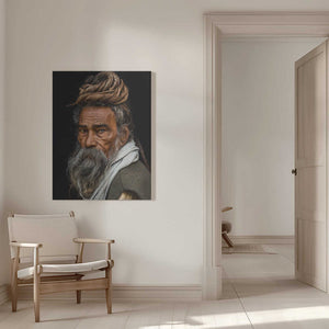 Tablou canvas „Portrait of a Sadhu...” de Rakesh J.V
