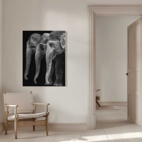 Tablou canvas „Nature\'s great masterpiece, an elephant; the only harmless great thing ...” de Yvette Depaepe