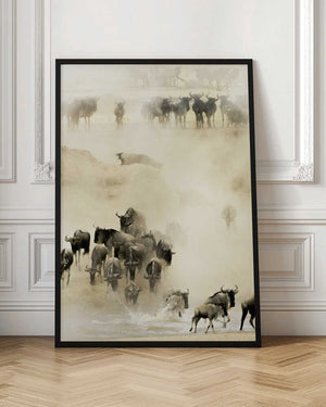 Tablou înramat „Swarming” de Husain Alfraid