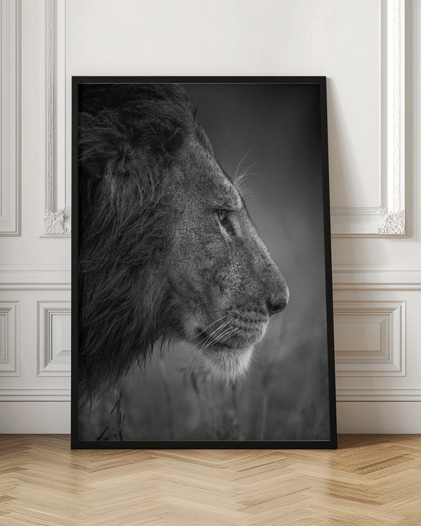 Tablou înramat „Thinking Under The Rain” de Faisal ALnomas