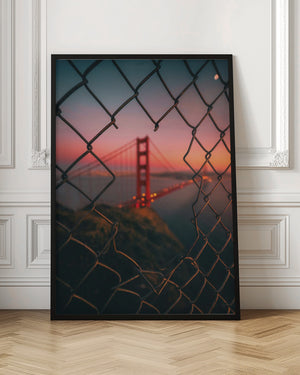 Tablou înramat „Golden Gate Caged” de David George