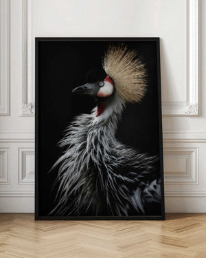 Tablou înramat „Crowned crane's portrait” de Eiji Itoyama