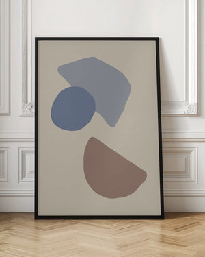 Tablou înramat „Organic Shapes 04” de Pictufy Studio