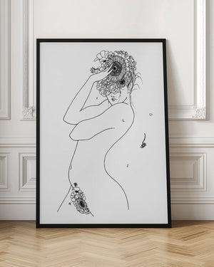 Tablou înramat „Flower Girl” de Pictufy Studio II