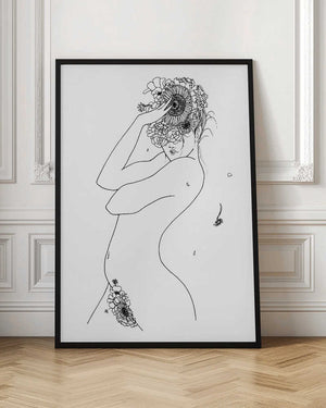 Tablou înramat „Flower Girl” de Pictufy Studio II