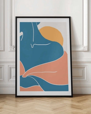 Tablou înramat „Blue Shoulder” de Pictufy Studio II