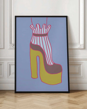 Tablou înramat „Yellow Heel 01” de Pictufy Studio