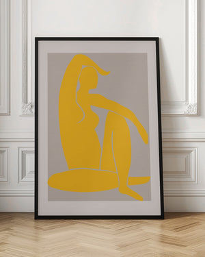 Tablou înramat „Yellow Figure” de Pictufy Studio II