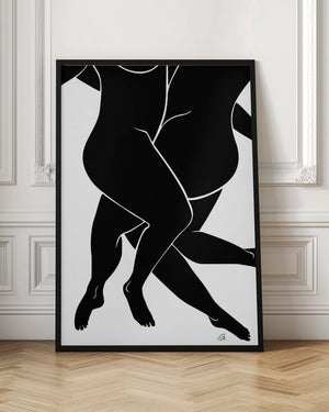 Tablou înramat „Lovers Black” de Pictufy Studio II