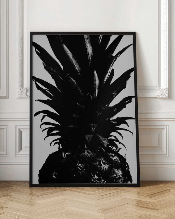 Tablou înramat „Pineapple bw” de Pictufy Studio III