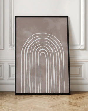 Tablou înramat „Arch_one way_003_white” de Pictufy Studio II