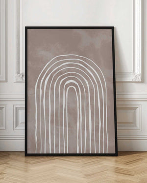 Tablou înramat „Arch_one way_003_white” de Pictufy Studio II