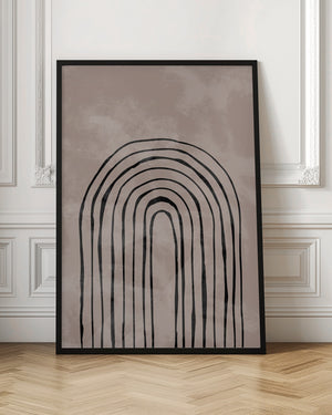 Tablou înramat „Arch_one way_004_black” de Pictufy Studio II