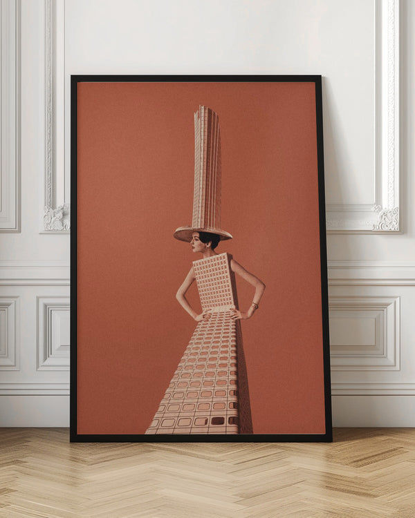 Tablou înramat „City girl” de Maarten Léon