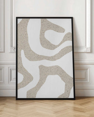 Tablou înramat „Sandy Contours” de uplusmestudio