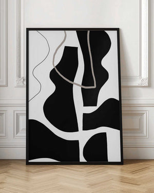 Tablou înramat „Flowing Silhouettes” de uplusmestudio