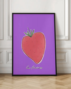 Tablou înramat „Stylized Strawberry Delight” de uplusmestudio