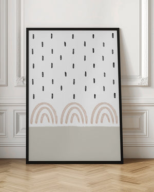 Tablou înramat „Muted Rainbows Sky” de uplusmestudio