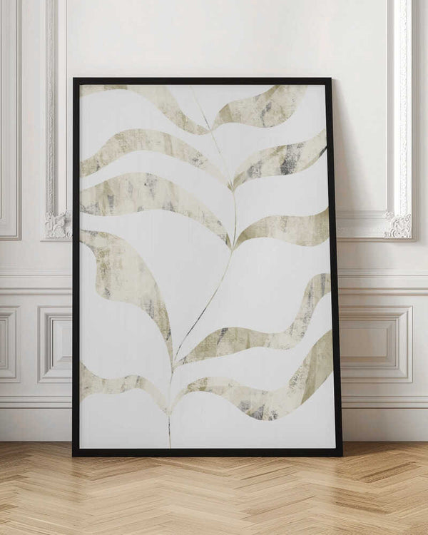 Tablou înramat „Gentle Leaf Waves” de uplusmestudio