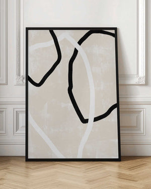 Tablou înramat „Curved Lines Dance” de uplusmestudio
