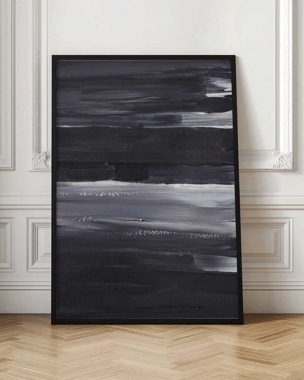 Tablou înramat „Expressive Monochrome Strokes” de uplusmestudio