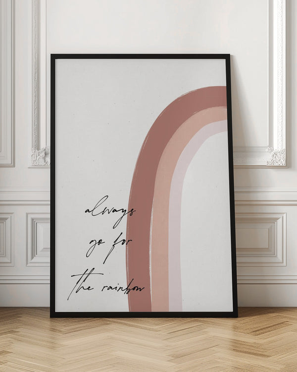 Tablou înramat „Chasing the Rainbow” de uplusmestudio