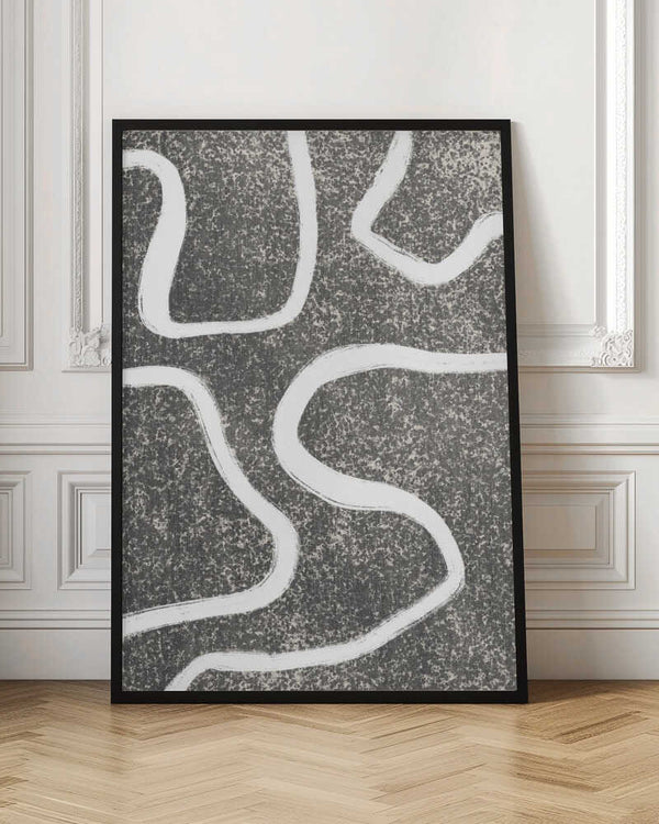 Tablou înramat „Curves in Contrast” de uplusmestudio