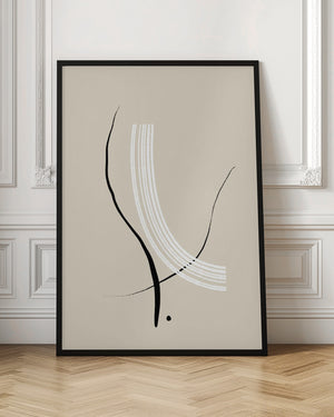 Tablou înramat „Curved Elegance” de uplusmestudio