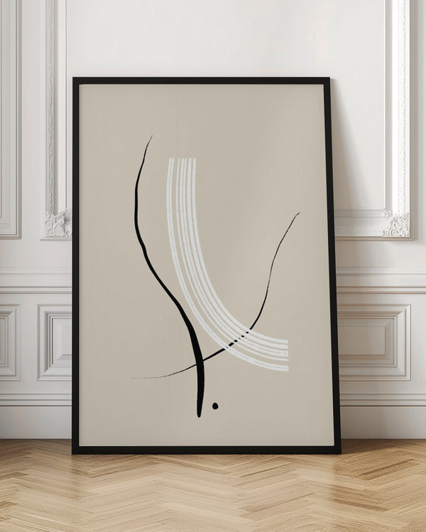 Tablou înramat „Curved Elegance” de uplusmestudio