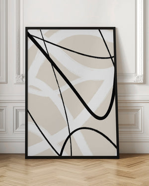Tablou înramat „Fluid Line Dance” de uplusmestudio