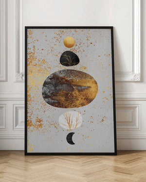 Tablou înramat „Sun And Moon” de Elisabeth Fredriksson