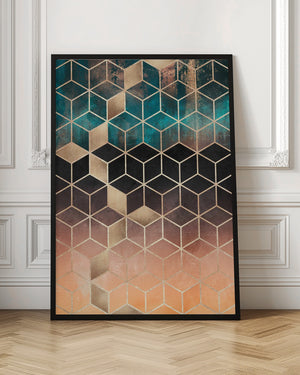 Tablou înramat „Ombre Dream Cubes” de Elisabeth Fredriksson