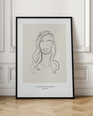 Tablou înramat „Modern Line Art” de NKTN
