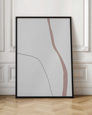 Tablou înramat „Curved Traces” de uplusmestudio