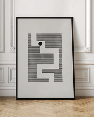 Tablou înramat „Minimalist maze” de Pictufy Studio II