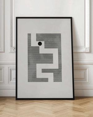 Tablou înramat „Minimalist maze” de Pictufy Studio II