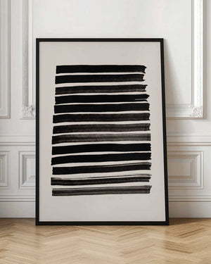 Tablou înramat „Stripes_Beige” de Pictufy Studio II
