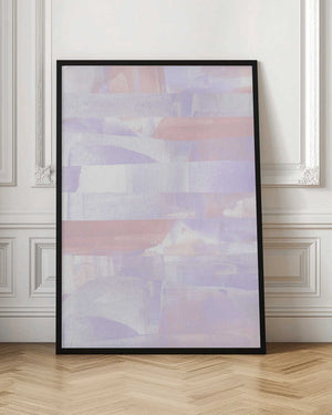 Tablou înramat „Pastel Hues Of Lavender And Peach” de uplusmestudio