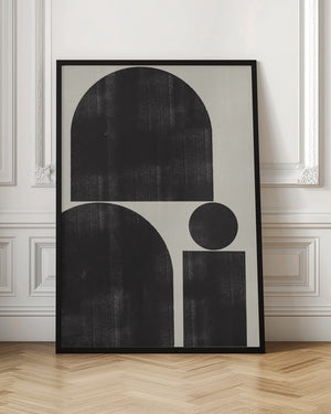 Tablou înramat „Geometric Silence” de THE MIUUS STUDIO