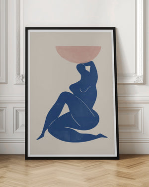 Tablou înramat „Harmony in Blue” de THE MIUUS STUDIO