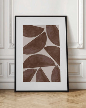 Tablou înramat „Earthy Crescents” de THE MIUUS STUDIO