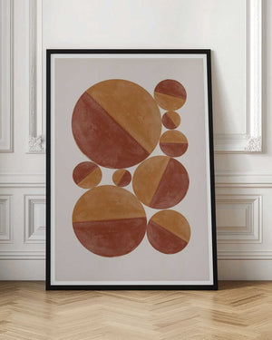Tablou înramat „Circular Harmony” de THE MIUUS STUDIO