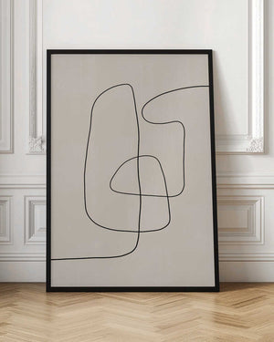Tablou înramat „Curved Line Dance” de THE MIUUS STUDIO