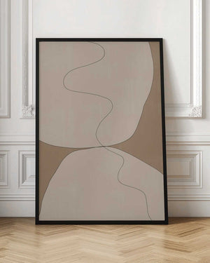 Tablou înramat „Curves of Serenity” de THE MIUUS STUDIO