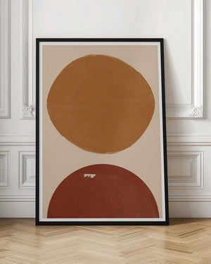 Tablou înramat „Dual Circles Harmony” de THE MIUUS STUDIO