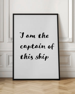 Tablou înramat „I am the captain of this ship” de Pictufy Studio II