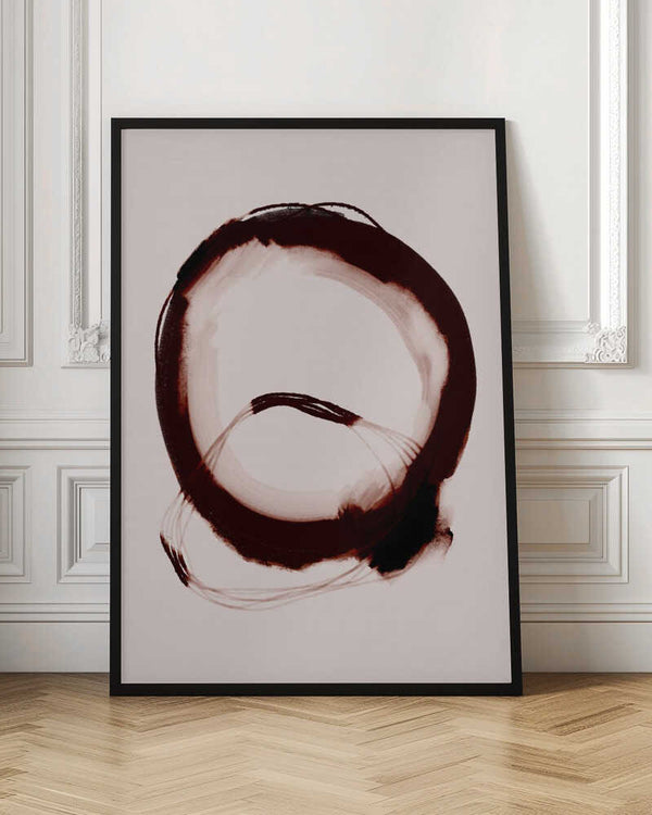 Tablou înramat „Crimson Circle” de Treechild