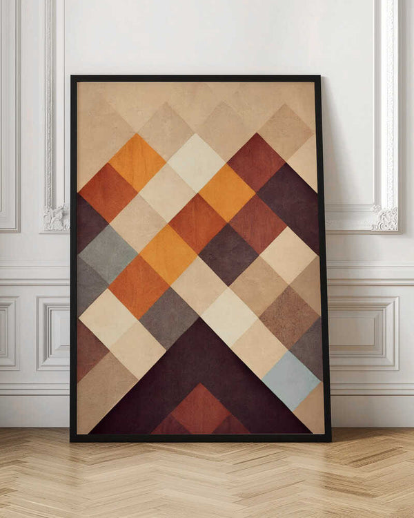 Tablou înramat „Geometric Harmony” de Treechild