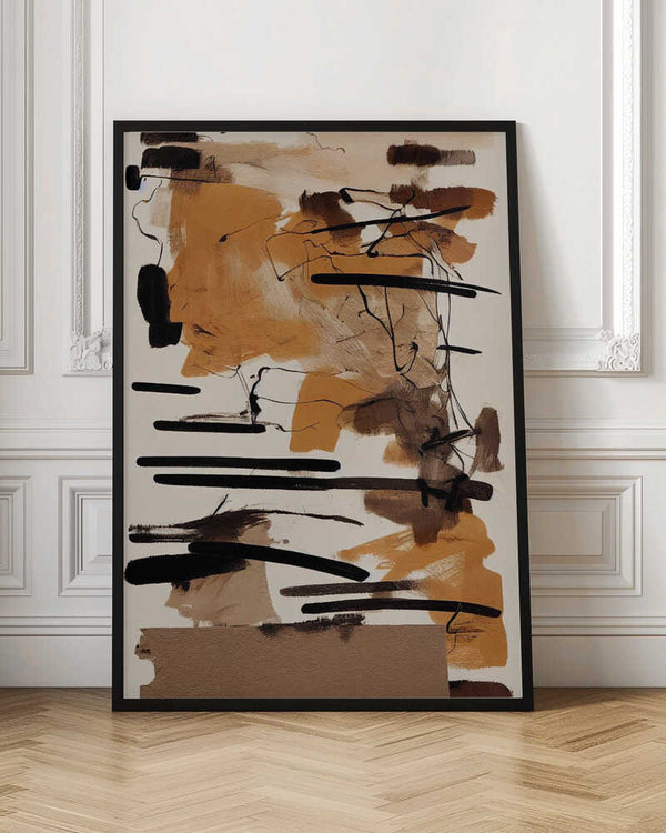 Tablou înramat „Earthy Strokes” de Treechild